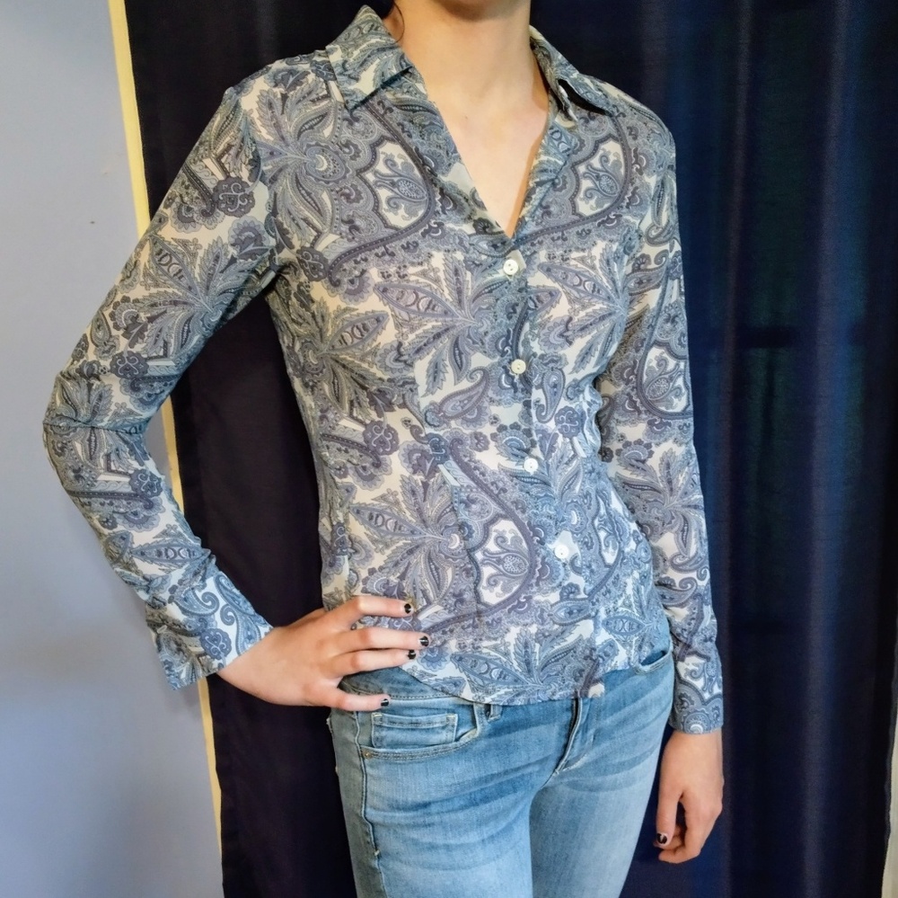 New York & company chiffon top